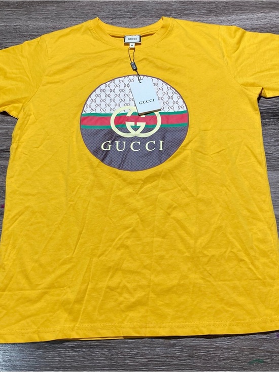 Gucci Other - Gucci Yellow Logo Tee Mens medium